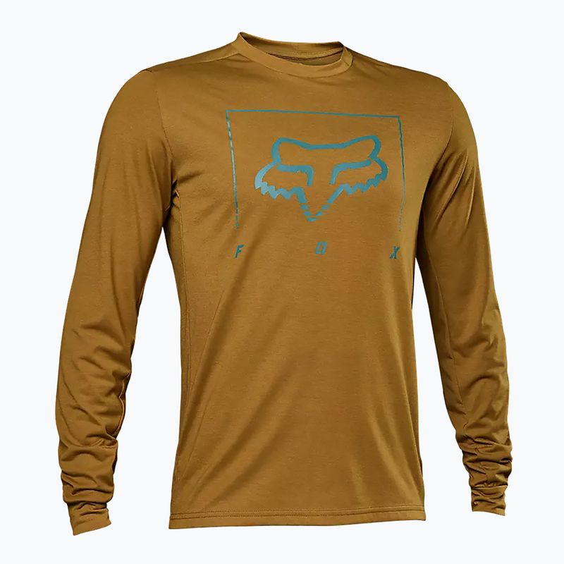 Pánsky cyklistický dres Fox Racing Ranger Dr MD Tred LS hnedý 31_213_S