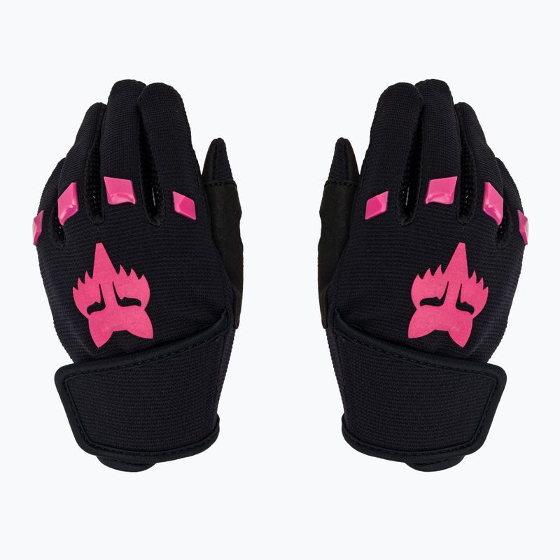 Fox Racing Detské cyklistické rukavice Dirtpaw Jr black/pink 2