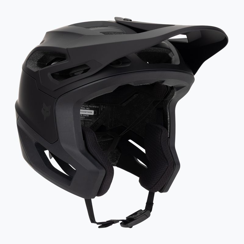 Cyklistická prilba Fox Racing Dropframe Pro matná čierna
