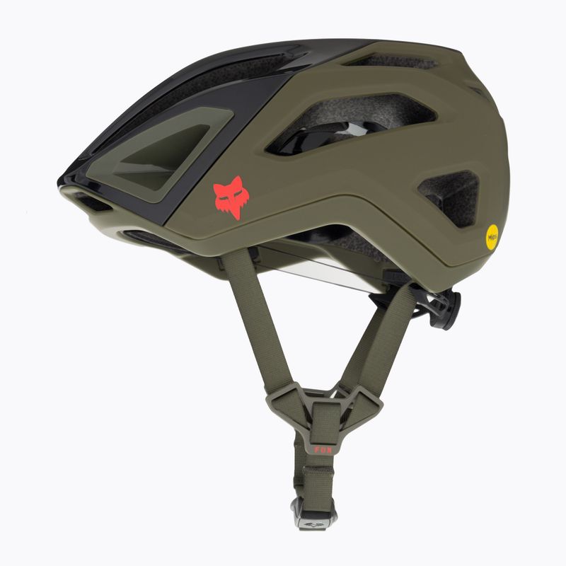 Fox Racing Crossframe Pro Ashr olivovo zelená cyklistická prilba 5