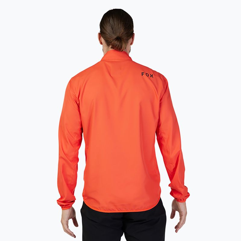 Pánska cyklistická bunda Fox Racing Ranger Wind orange flame 2