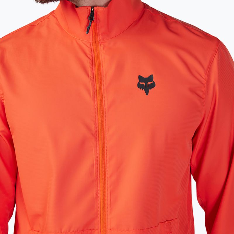 Pánska cyklistická bunda Fox Racing Ranger Wind orange flame 3