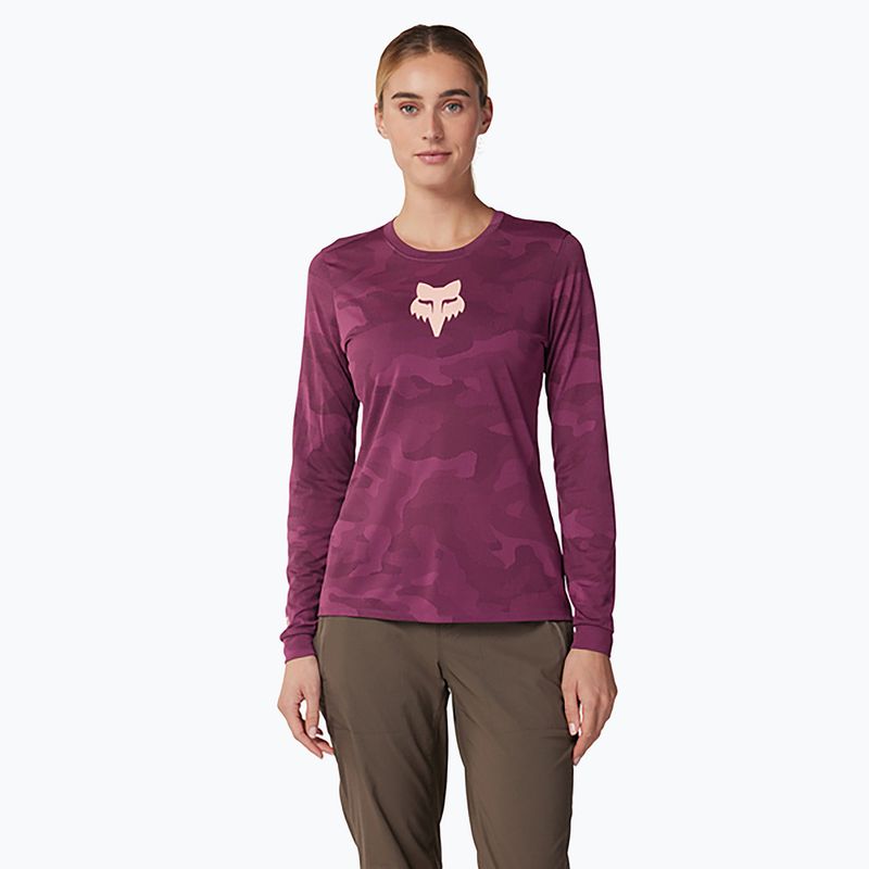 Dámsky cyklistický longsleeve Fox Racing Ranger Tru Dri sangria