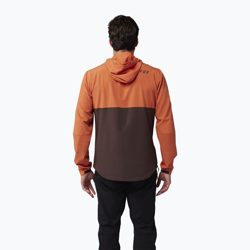 Pánska cyklistická bunda Fox Racing Ranger Wind Pullover atomic orange 2