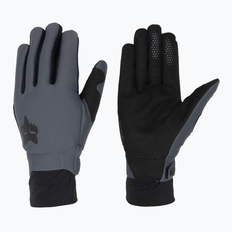 Pánske cyklistické rukavice Fox Racing Defend Thermo graphite