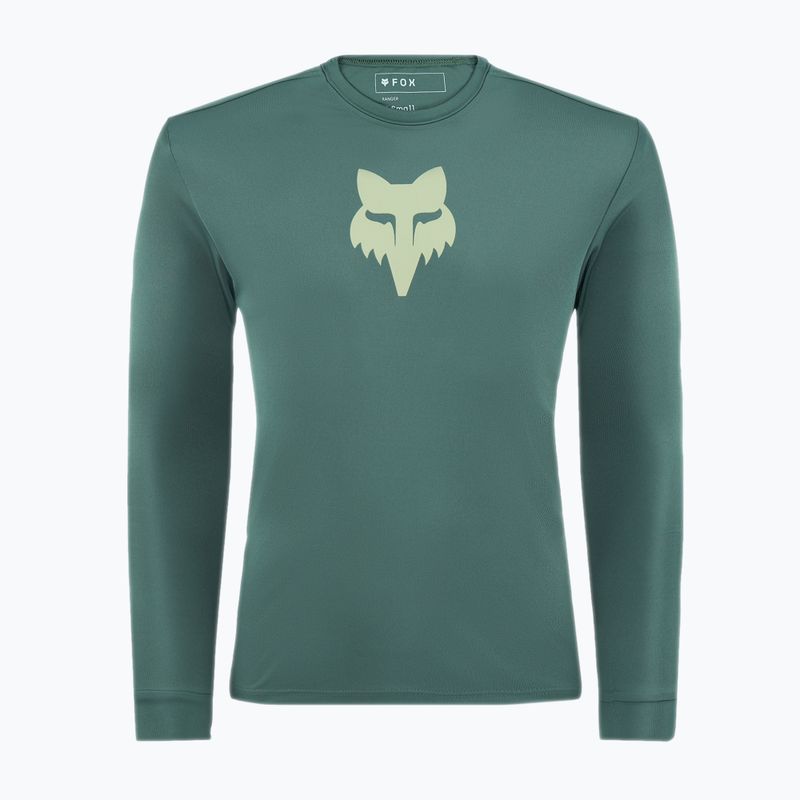 Detské cyklistické tričko Longsleeve Fox Racing Ranger Jr hunter green