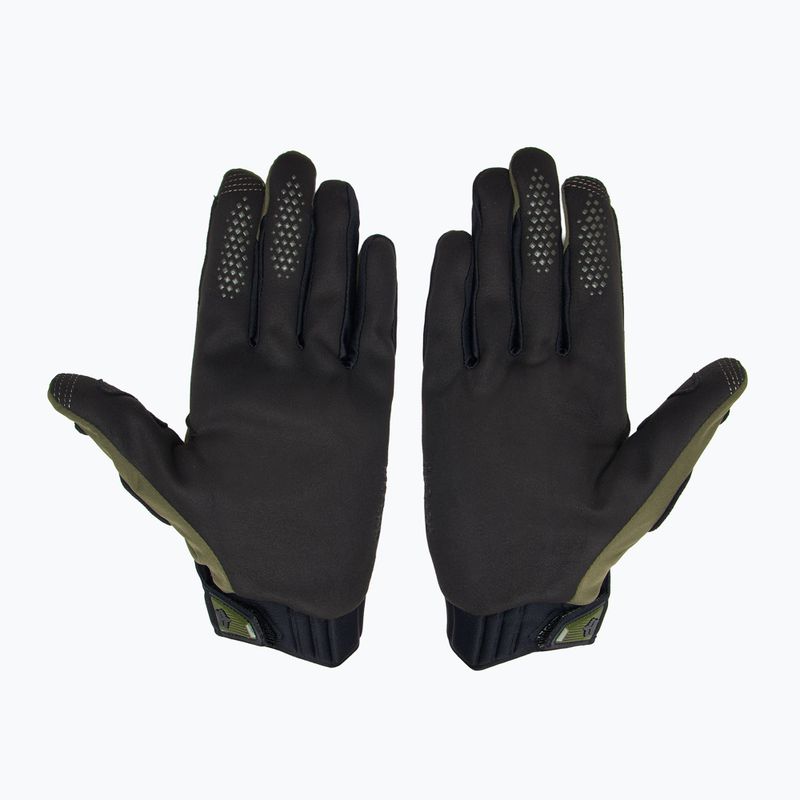 Pánske cyklistické rukavice Fox Racing Defend Wind Offroad olivové zelené 3