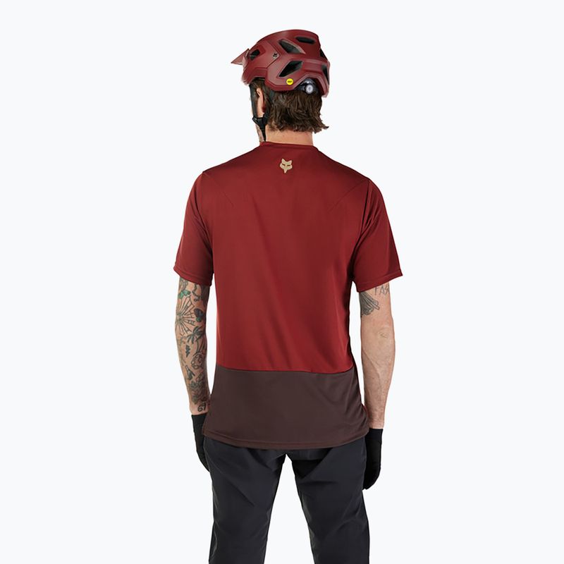 Fox Racing Ranger Wordmark pánsky cyklistický dres rust brown 2