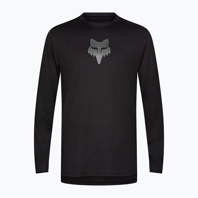 Pánske cyklistické tričko s dlhým rukávom Fox Racing Ranger Fox Head black 5