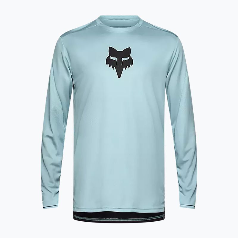 Pánske cyklistické tričko s dlhým rukávom Fox Racing Ranger Fox Head vintage wash blue