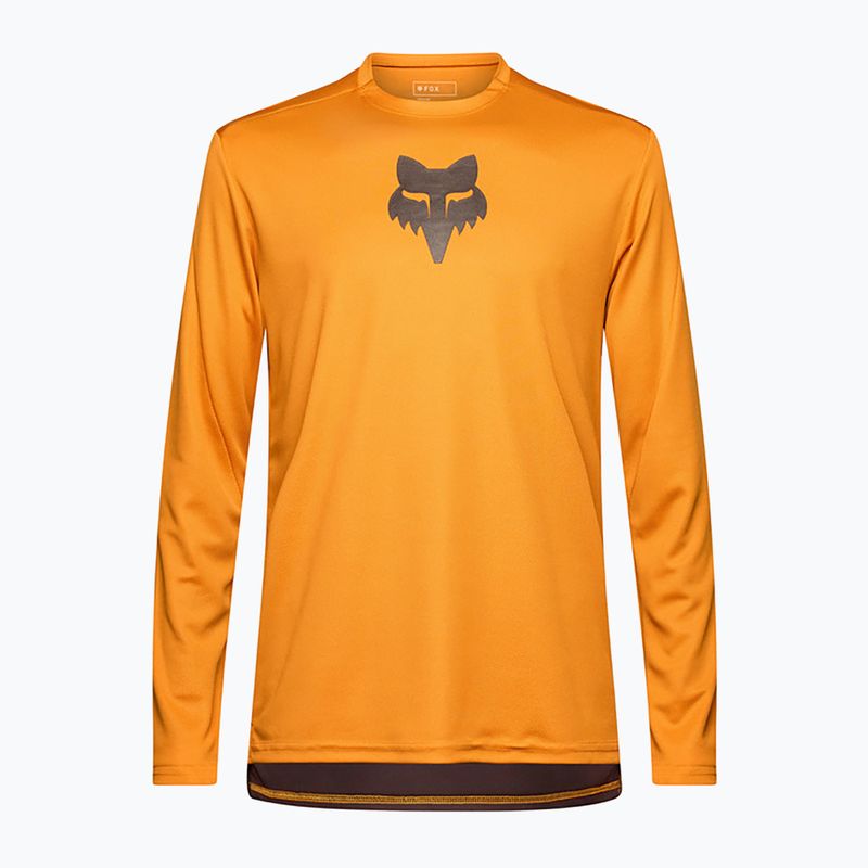 Pánske cyklistické tričko s dlhým rukávom Fox Racing Ranger Fox Head carmel