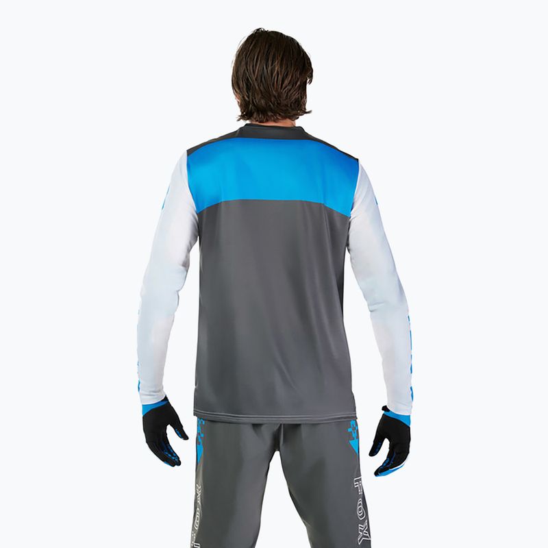 Pánske cyklistické tričko s dlhým rukávom Fox Racing Ranger Digi Image white 3