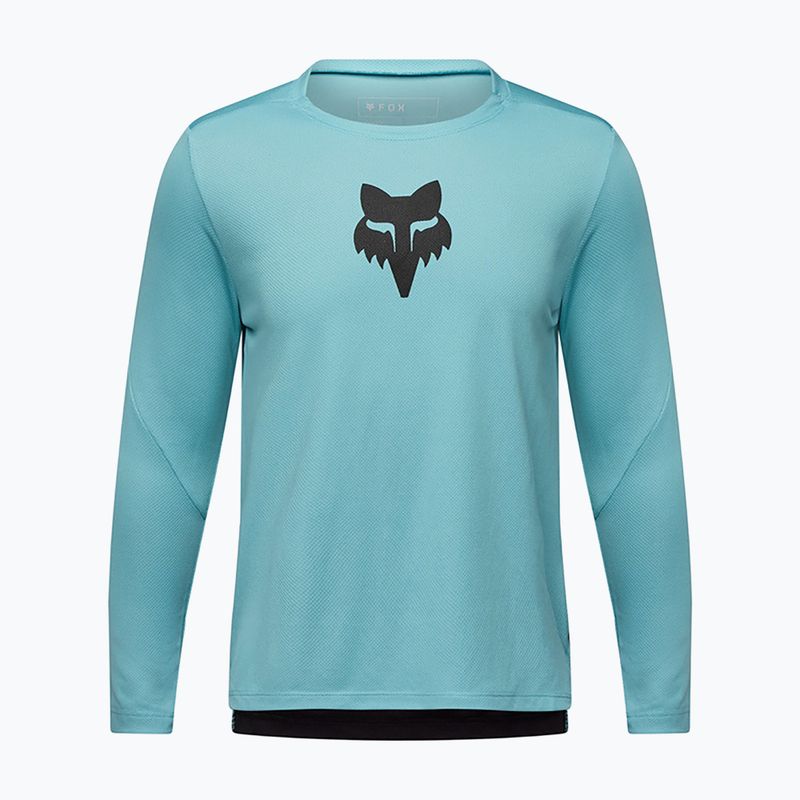 Detské cyklistické tričko s dlhým rukávom Fox Racing Ranger Fox Head Jr vintage wash blue