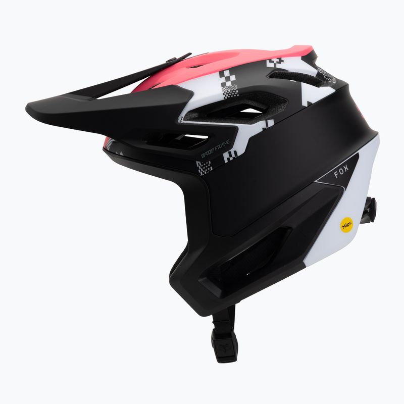 Cyklistická prilba Fox Racing Dropframe Pro Digi Image black/white 3