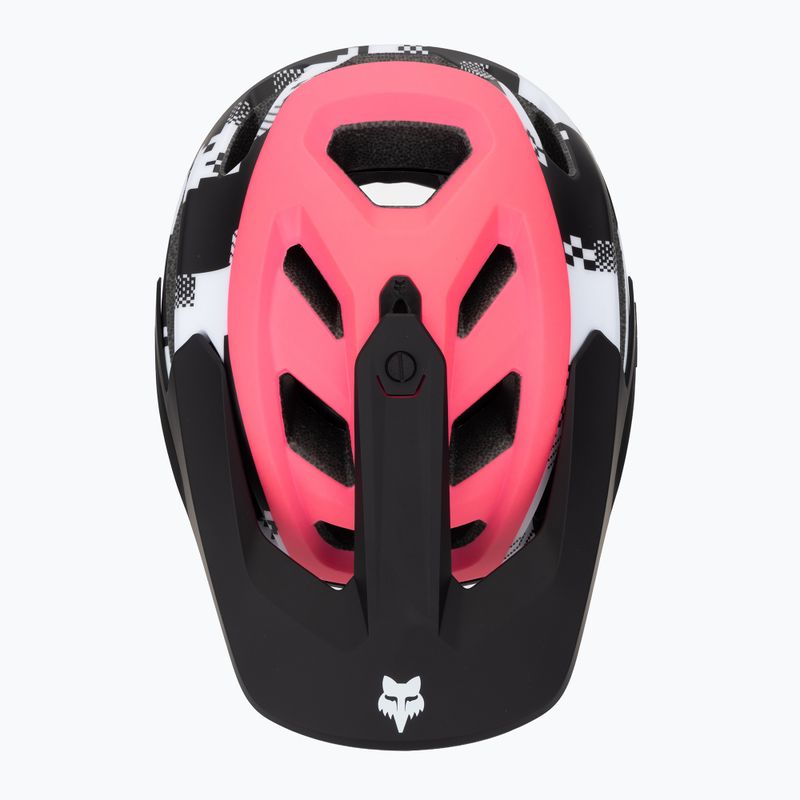 Cyklistická prilba Fox Racing Dropframe Pro Digi Image black/white 6