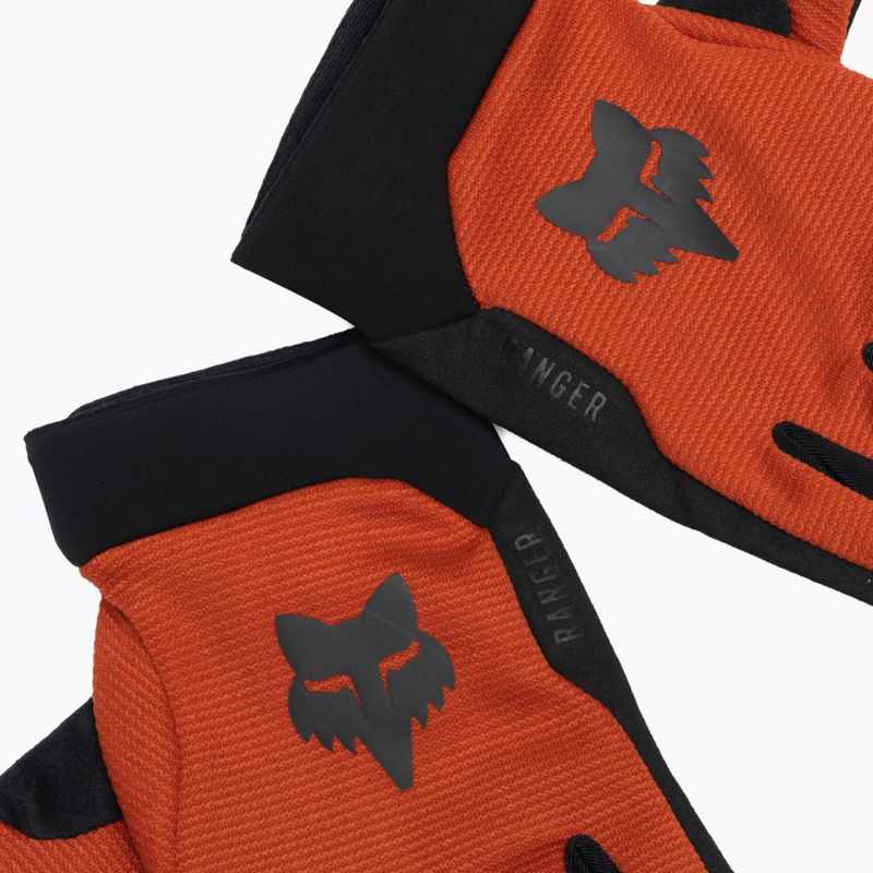 Pánske cyklistické rukavice Fox Racing Ranger sedlo hnedé 4