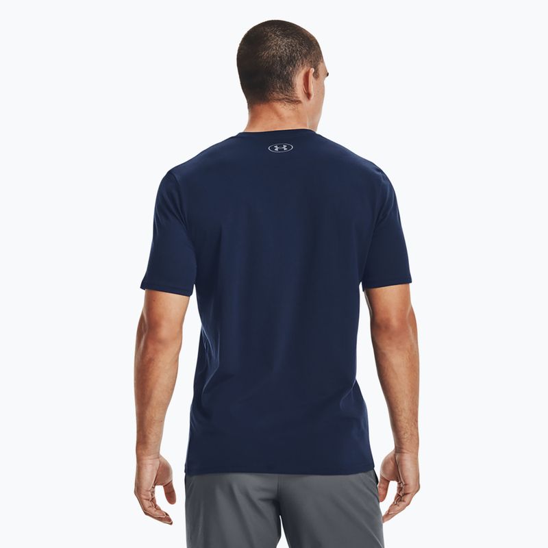 Pánske tréningové tričko Under Armour Boxed Sportstyle navy blue 1329581-408 3