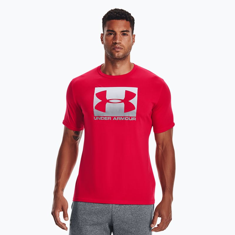 Pánske tričko Under Armour Boxed Sportstyle red/steel