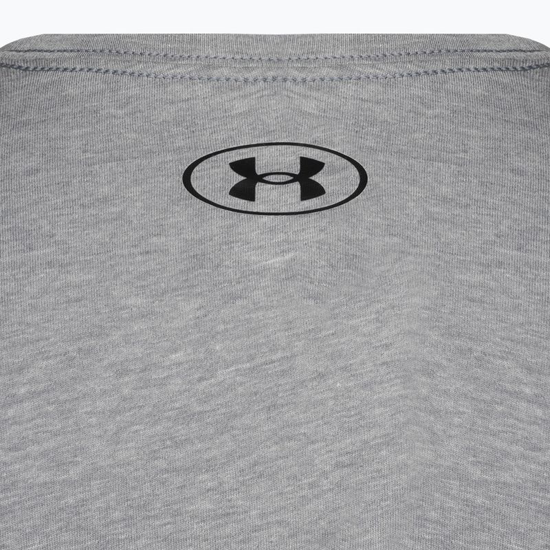 Pánske tréningové tričko Under Armour Sportstyle Left Chest SS steel light heather/black 7