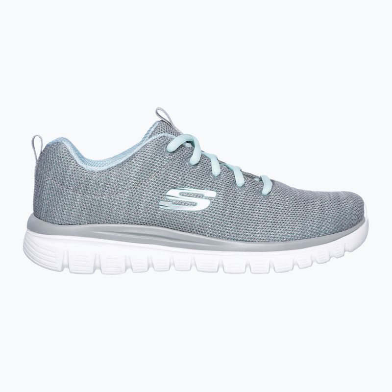 SKECHERS Graceful Twisted Fortune dámska tréningová obuv sivá/mint 8