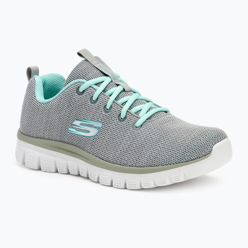 SKECHERS Graceful Twisted Fortune dámska tréningová obuv sivá/mint