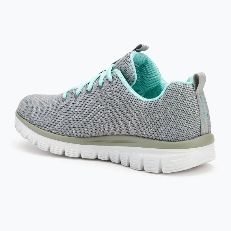 SKECHERS Graceful Twisted Fortune dámska tréningová obuv sivá/mint 3