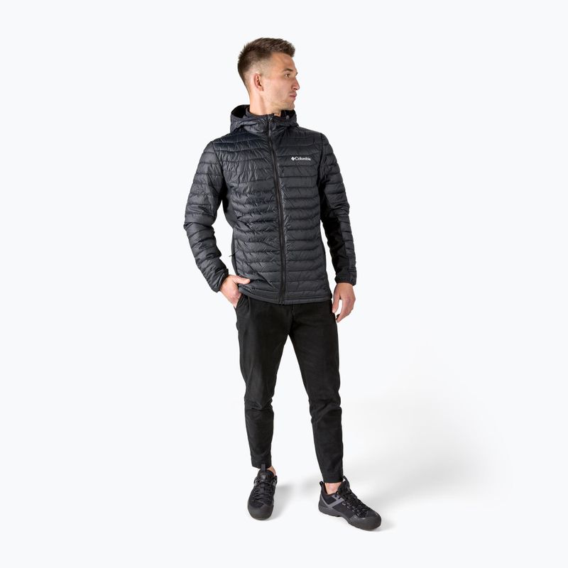 Columbia Powder Pass Hooded 010 pánska páperová bunda čierna 1773271 2