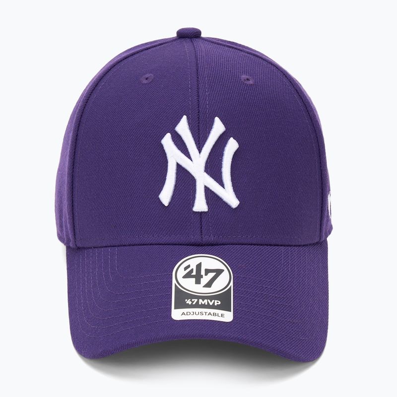 47 Značka MLB New York Yankees MVP baseballová čiapka fialová 2