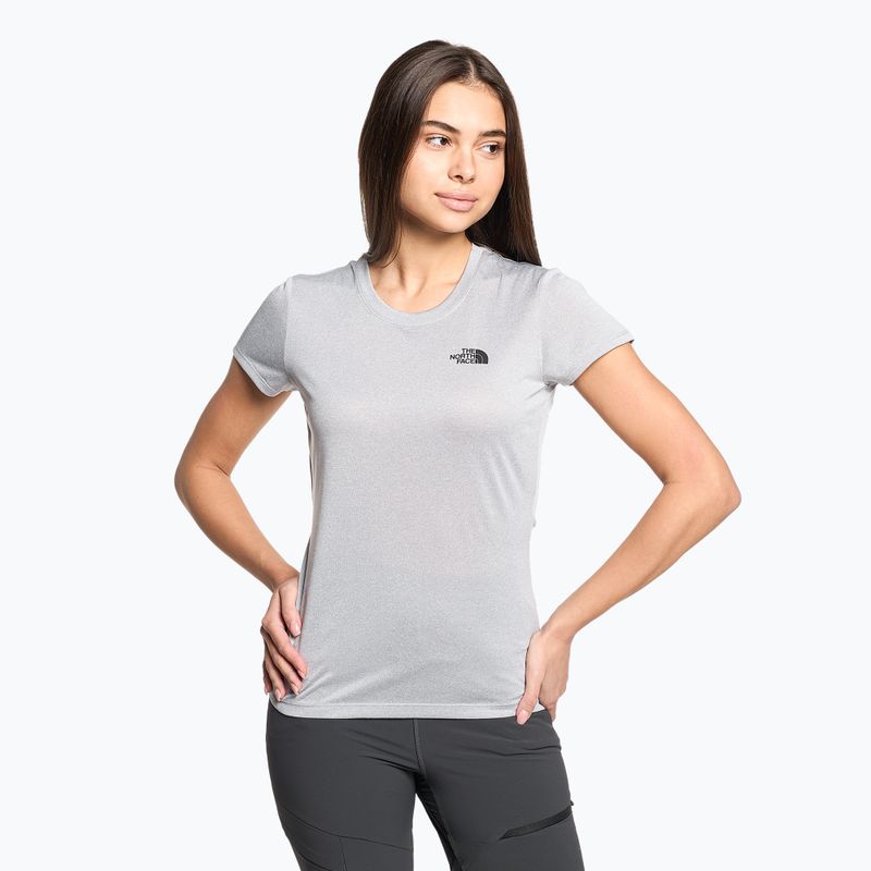Dámske trekingové tričko The North Face Reaxion Amp Crew šedé NFCETDYX1