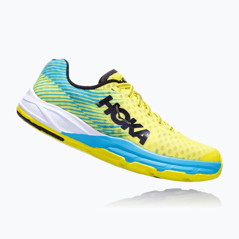 Pánske bežecké topánky HOKA Evo Carbon Rocket citrus/cyan