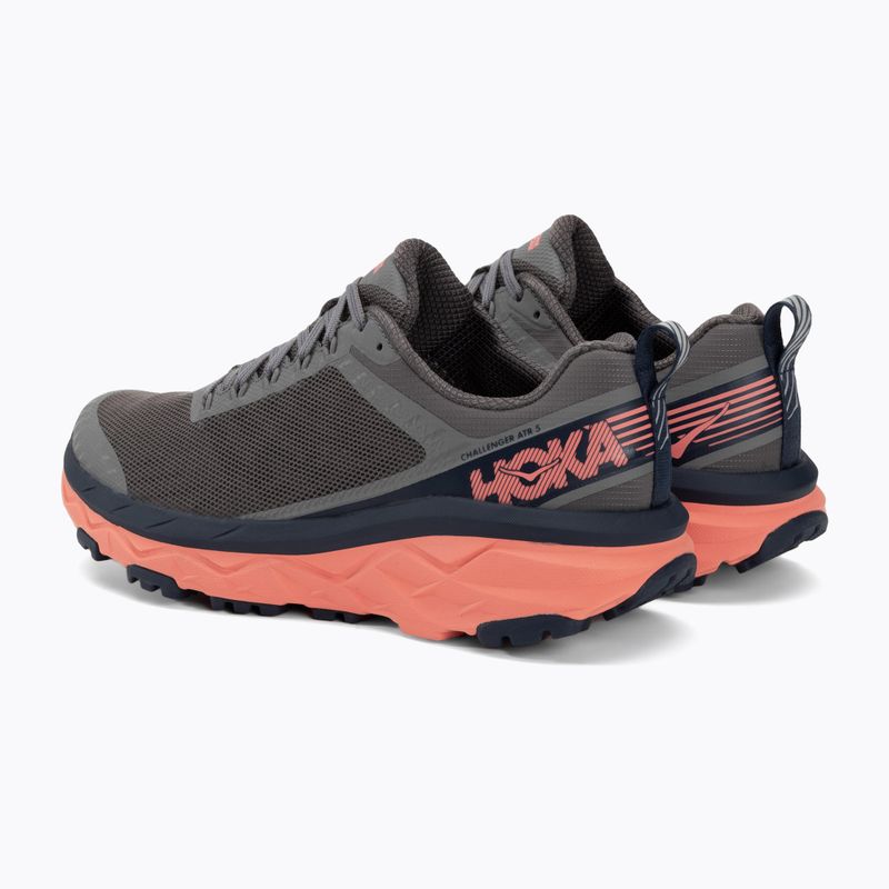 Dámska bežecká obuv HOKA Challenger ATR 5 charcoal gray/fusion coral 3