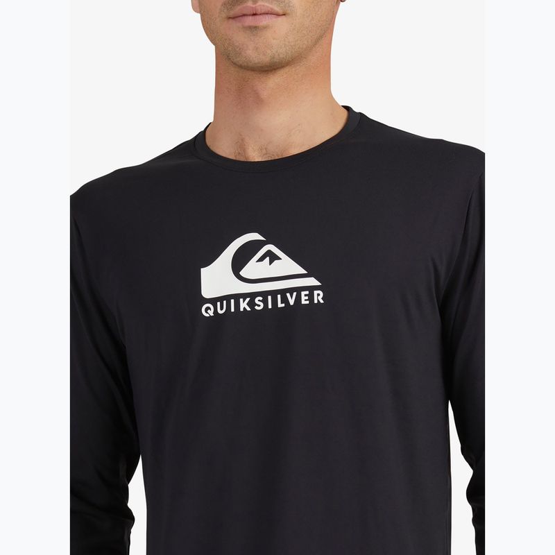 Pánske plavecké tričko longsleeve Quiksilver Solid Streak black 4