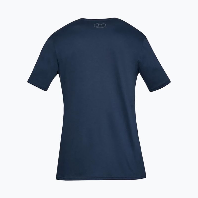 Under Armour UA Sportstyle Logo SS pánske tréningové tričko námornícka modrá 1329590 2