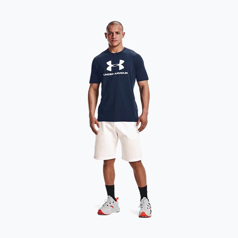 Under Armour UA Sportstyle Logo SS pánske tréningové tričko námornícka modrá 1329590 5