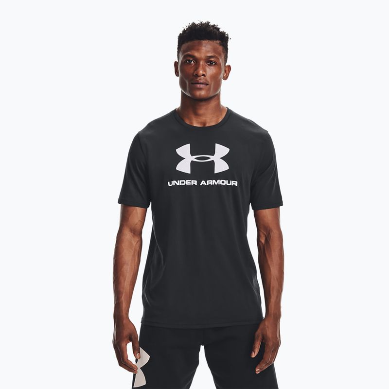 Under Armour UA Sportstyle Logo SS pánske tréningové tričko čierne 1329590