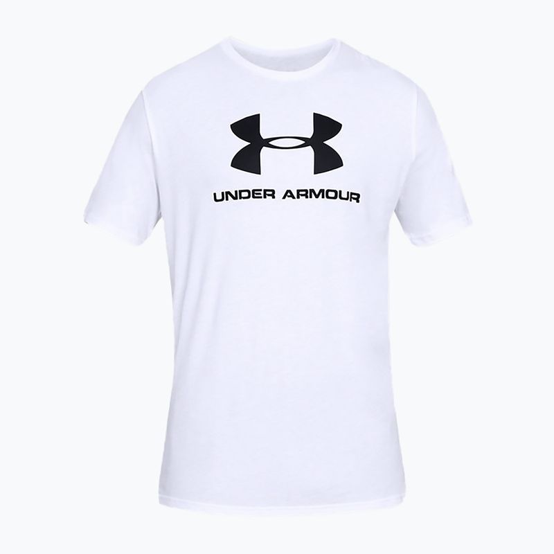 Under Armour Sportstyle Logo SS pánske tréningové tričko biele 1329590 3