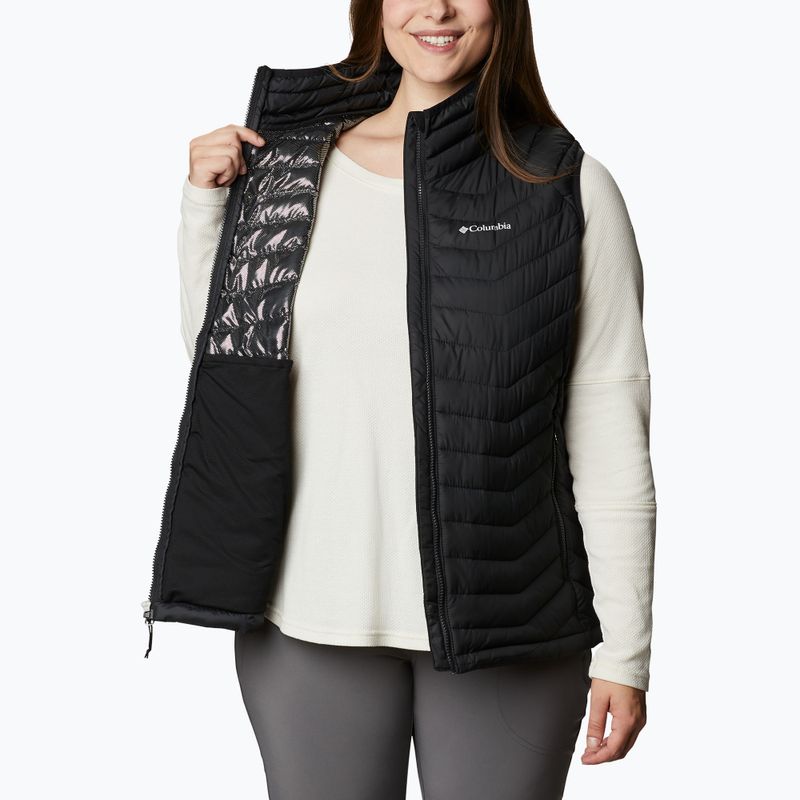 Dámske trekingové tričko bez rukávov Columbia Powder Lite black 4