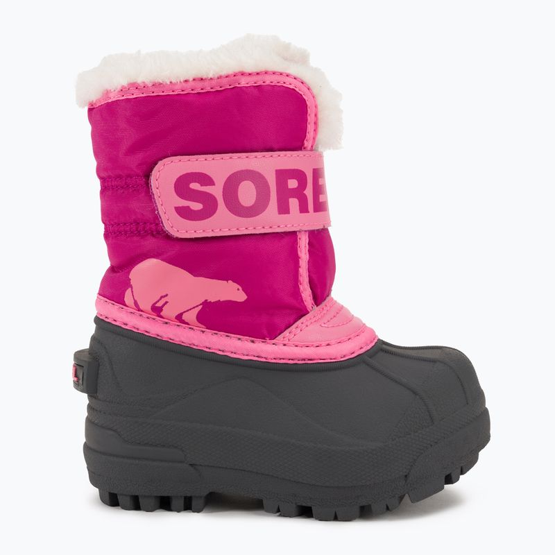 Detské snehule Sorel Snow Commander tropical pink/deep blush 2