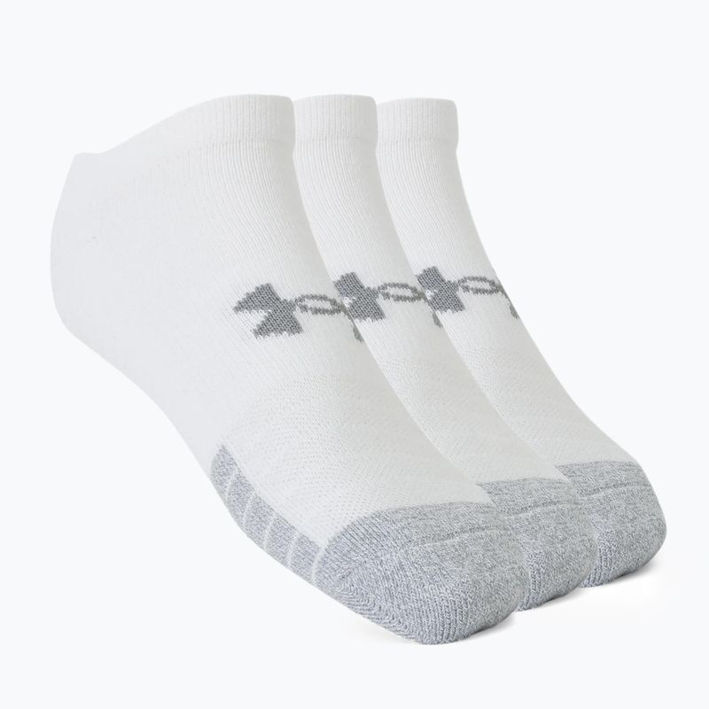 Under Armour Heatgear No Show športové ponožky 3 páry biele 1346755