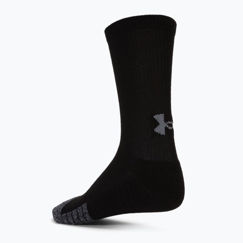 Under Armour Heatgear Crew pánske športové ponožky 3 páry čierne 1346751 3