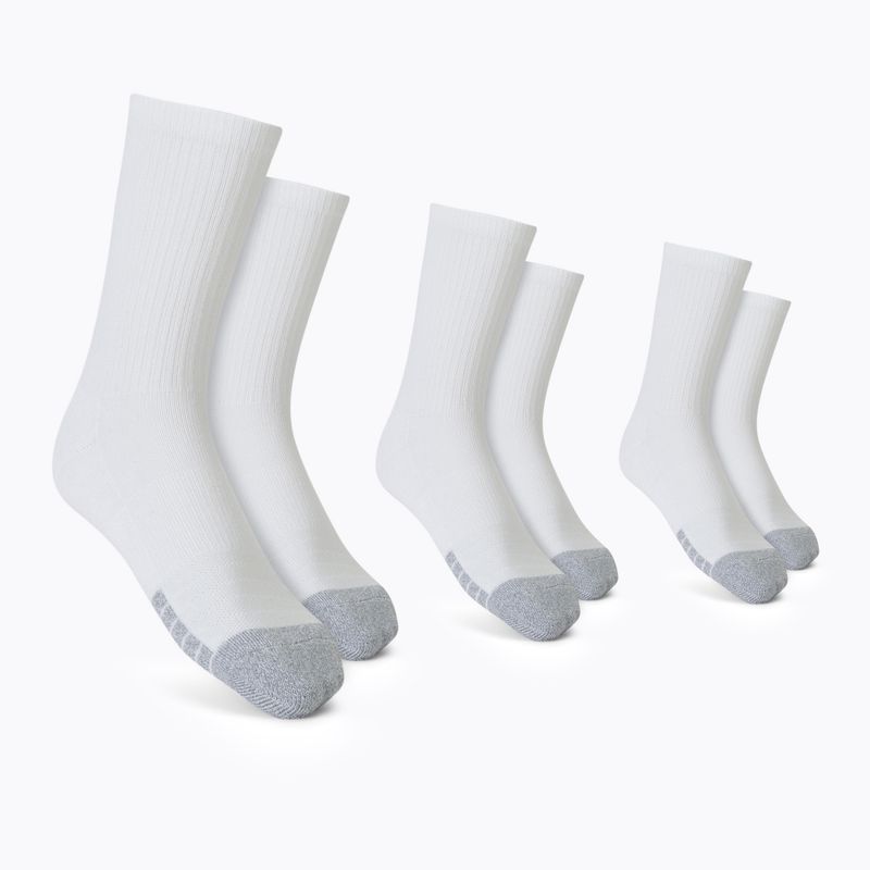 Under Armour Heatgear Crew športové ponožky 3 páry biele 1346751