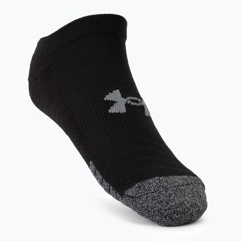 Under Armour Heatgear No Show športové ponožky 3 páry čierne 1346755 2