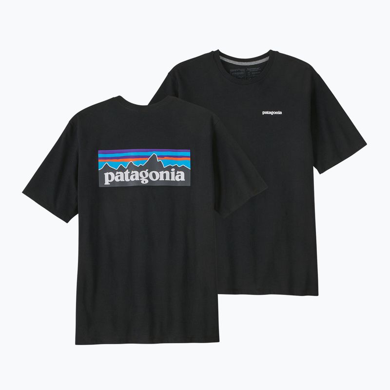 Pánske trekingové tričko Patagonia P-6 Logo Responsibili-Tee black 4