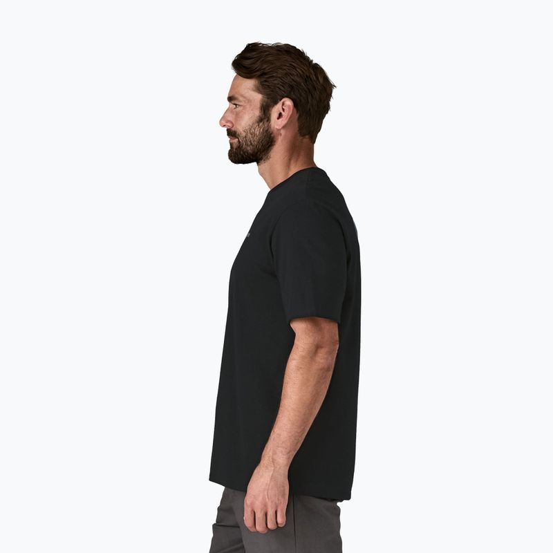 Pánske trekingové tričko Patagonia P-6 Logo Responsibili-Tee black 4