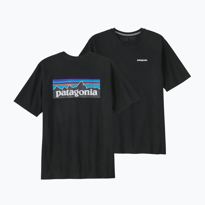 Pánske trekingové tričko Patagonia P-6 Logo Responsibili-Tee black 7
