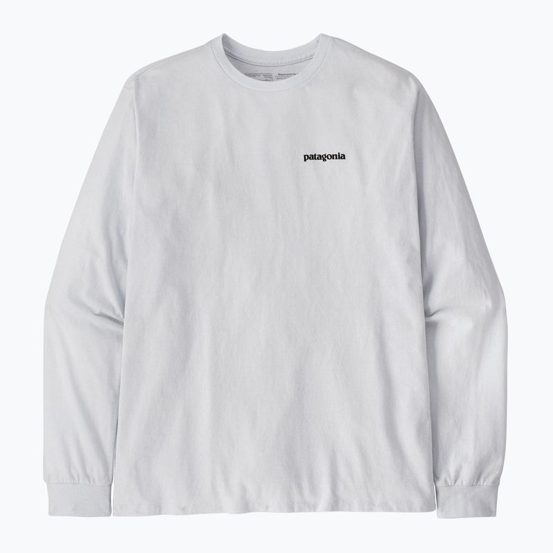 Pánske tričko Patagonia P-6 Logo Responsibili Longsleeve white 3