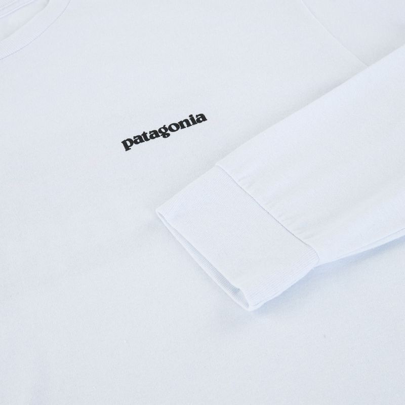 Pánske tričko Patagonia P-6 Logo Responsibili Longsleeve white 3