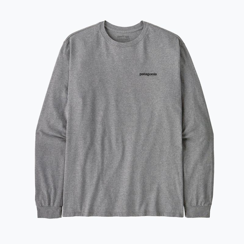 Pánske tričko longsleeve Patagonia P-6 Logo Responsibili gravel heather 3
