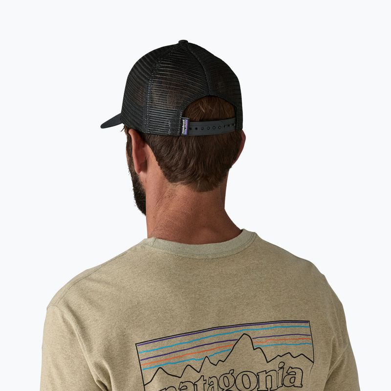 Patagonia P-6 Logo LoPro Trucker cap black 6