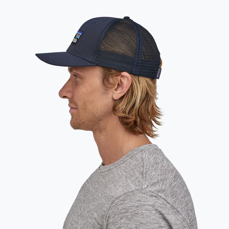Šiltovka Patagonia P-6 Logo Trucker námornícka modrá 4